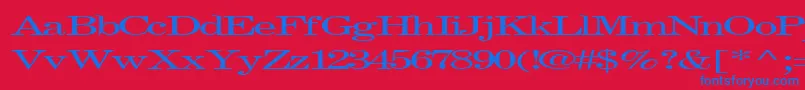 Fastpardontype32RegularTtext Font – Blue Fonts on Red Background