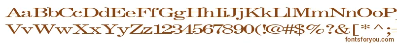 Fonte Fastpardontype32RegularTtext – fontes marrons em um fundo branco