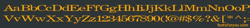 Fastpardontype32RegularTtext Font – Orange Fonts on Black Background