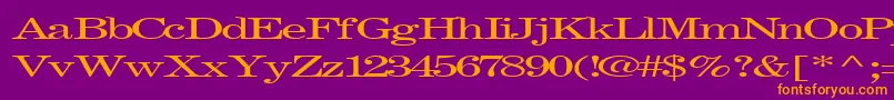 Fastpardontype32RegularTtext Font – Orange Fonts on Purple Background