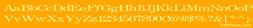 fuente Fastpardontype32RegularTtext – Fuentes Amarillas Sobre Fondo Naranja