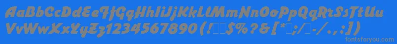 Saiba mais sobre a fonte VargaLetPlain.1.0 Fonte VargaLetPlain.1.0 – fontes cinzas em um fundo azul