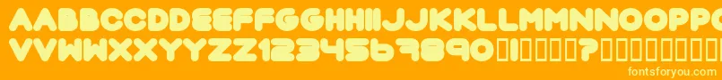 En savoir plus sur la police Pouttu ffy Police Pouttu ffy – polices jaunes sur fond orange