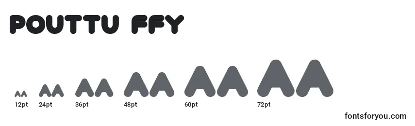 Размеры шрифта Pouttu ffy
