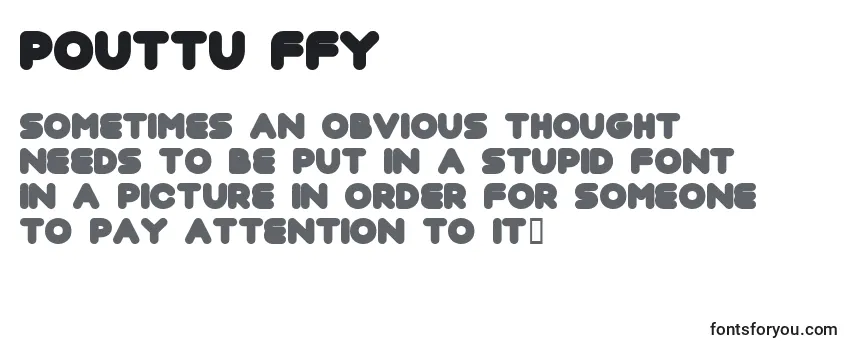 Review of the Pouttu ffy Font