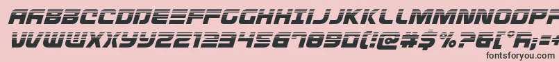Defconzerohalfital Font – Black Fonts on Pink Background