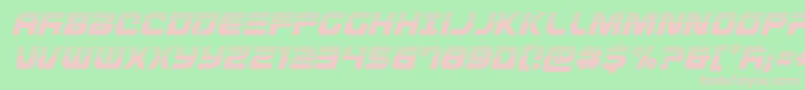 Defconzerohalfital Font – Pink Fonts on Green Background