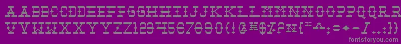 Weitere Informationen zur Tombv2e-Schriftart Tombv2e-Schriftart – Graue Schriften auf violettem Hintergrund