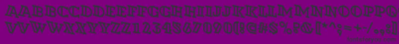 ADexterotlspdn Font – Black Fonts on Purple Background