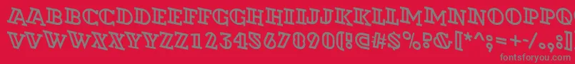 ADexterotlspdn Font – Gray Fonts on Red Background