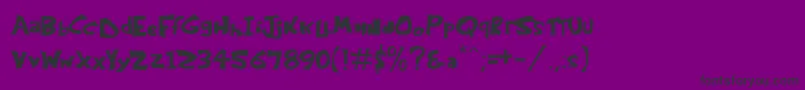 KringleCastle Font – Black Fonts on Purple Background