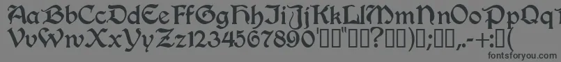 Шрифт Innkeeper – чёрные шрифты на сером фоне