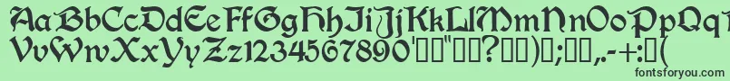 Innkeeper Font – Black Fonts on Green Background