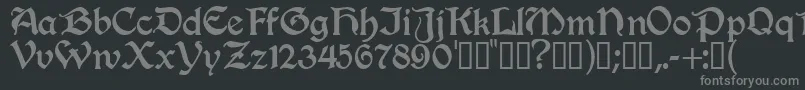 Innkeeper Font – Gray Fonts on Black Background