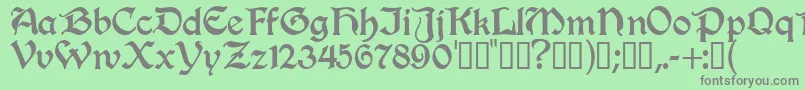 Innkeeper Font – Gray Fonts on Green Background