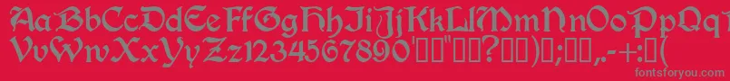 Innkeeper Font – Gray Fonts on Red Background