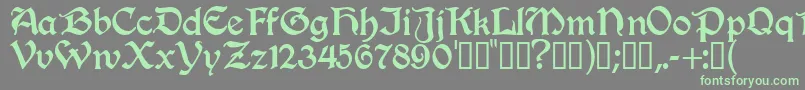 Innkeeper Font – Green Fonts on Gray Background