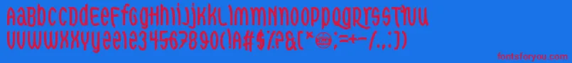 RedDragons Font – Red Fonts on Blue Background