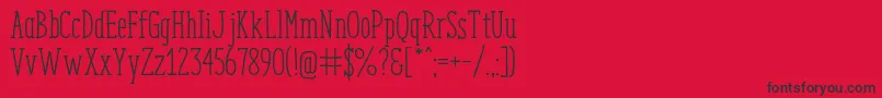 EnyoSlabRegular Font – Black Fonts on Red Background