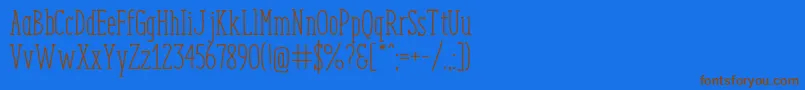 Подробнее о шрифте EnyoSlabRegular Шрифт EnyoSlabRegular – коричневые шрифты на синем фоне
