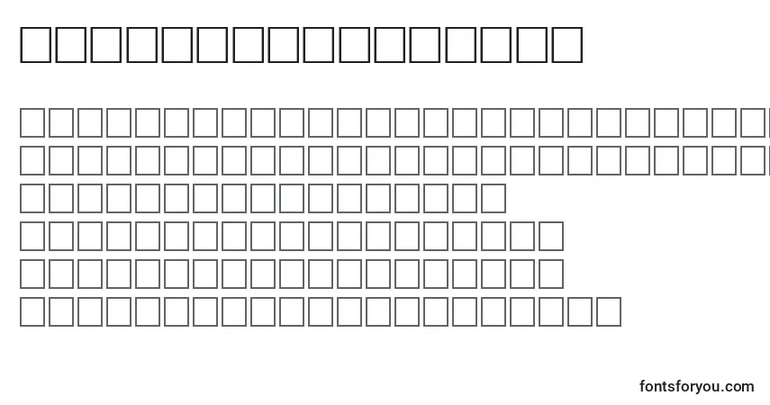 Schriftart GangplankRegular – Alphabet, Zahlen, spezielle Symbole