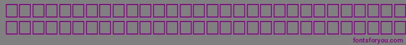 フォントGangplankRegular – 紫色のフォント、灰色の背景