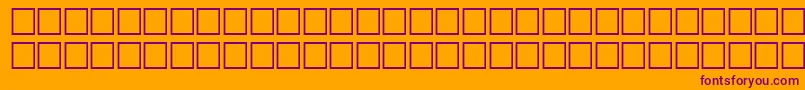 GangplankRegular Font – Purple Fonts on Orange Background