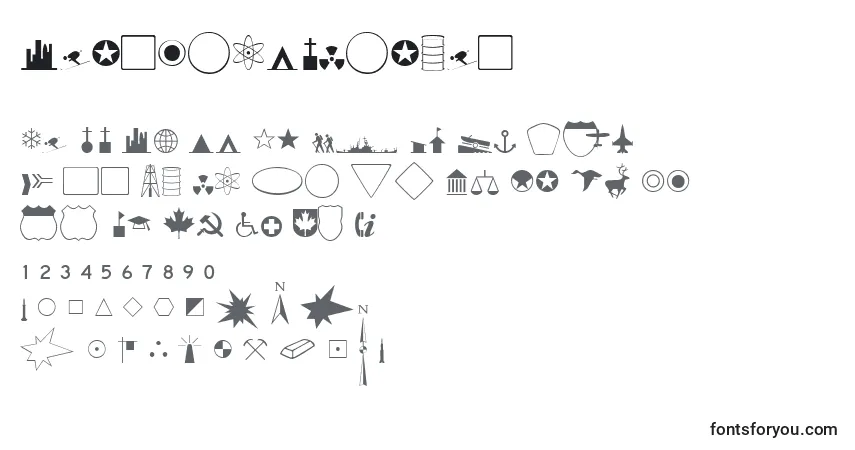 Schriftart CarltondbNormal – Alphabet, Zahlen, spezielle Symbole