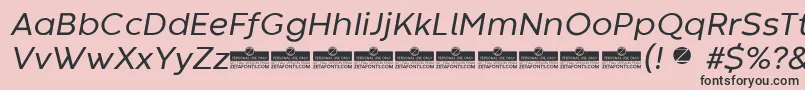 CodecWarmRegularItalicTrial Font – Black Fonts on Pink Background