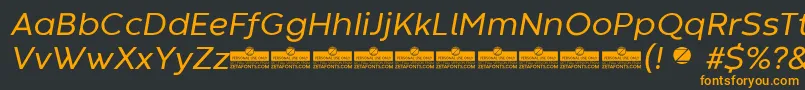 CodecWarmRegularItalicTrial Font – Orange Fonts on Black Background