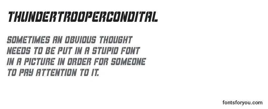 Thundertroopercondital Font