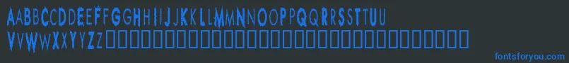 RippleCrumbUltracon Font – Blue Fonts on Black Background