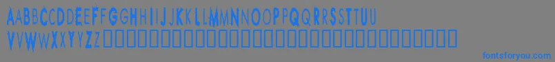 RippleCrumbUltracon-Schriftart – Blaue Schriften auf grauem Hintergrund