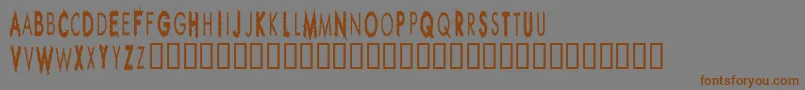 RippleCrumbUltracon Font – Brown Fonts on Gray Background