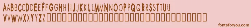 RippleCrumbUltracon Font – Brown Fonts on Pink Background
