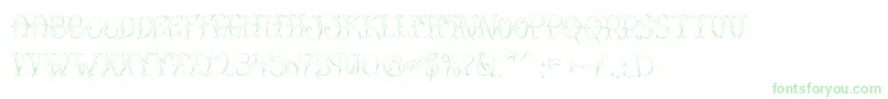 VtcSumislasheroneskinned Font – Green Fonts on White Background