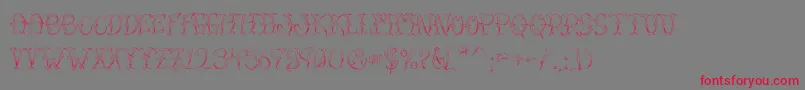 VtcSumislasheroneskinned Font – Red Fonts on Gray Background