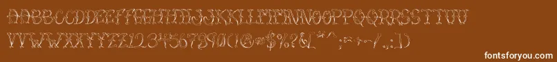 VtcSumislasheroneskinned Font – White Fonts on Brown Background