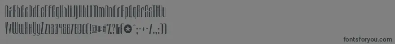 Czcionka Urkelian – czarne czcionki na szarym tle
