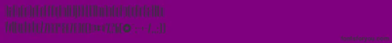 フォントUrkelian – 紫の背景に黒い文字