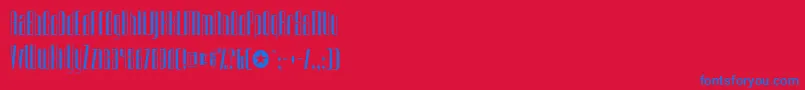 Urkelian Font – Blue Fonts on Red Background