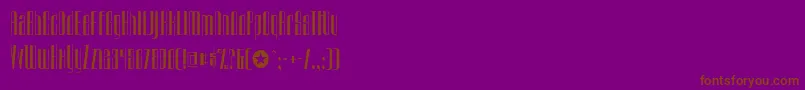 Urkelian Font – Brown Fonts on Purple Background