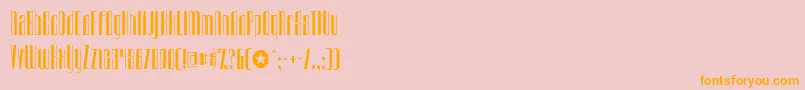 Urkelian Font – Orange Fonts on Pink Background