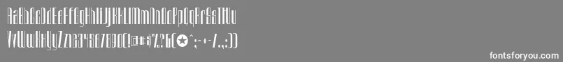 Czcionka Urkelian – białe czcionki na szarym tle