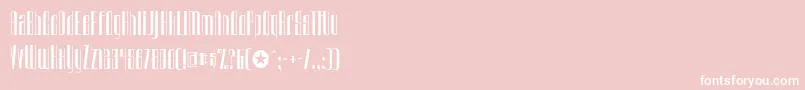 Urkelian Font – White Fonts on Pink Background