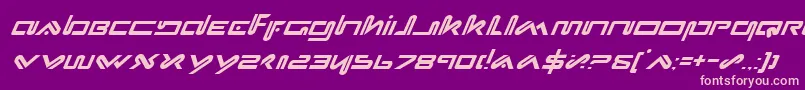 Xephi Font – Pink Fonts on Purple Background