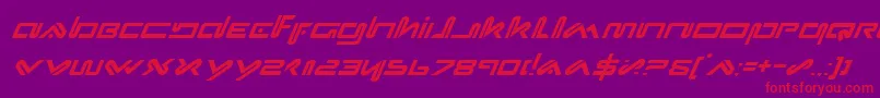 Xephi Font – Red Fonts on Purple Background