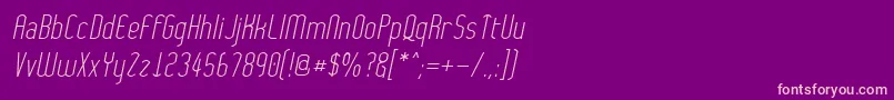 Wytherob Font – Pink Fonts on Purple Background