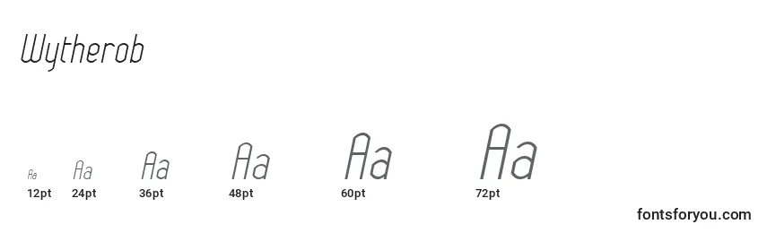Wytherob Font Sizes