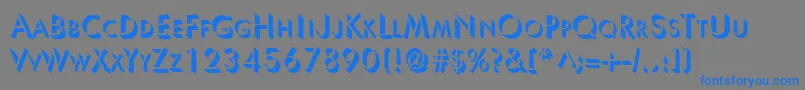 Police UltrashadowRegular – polices bleues sur fond gris